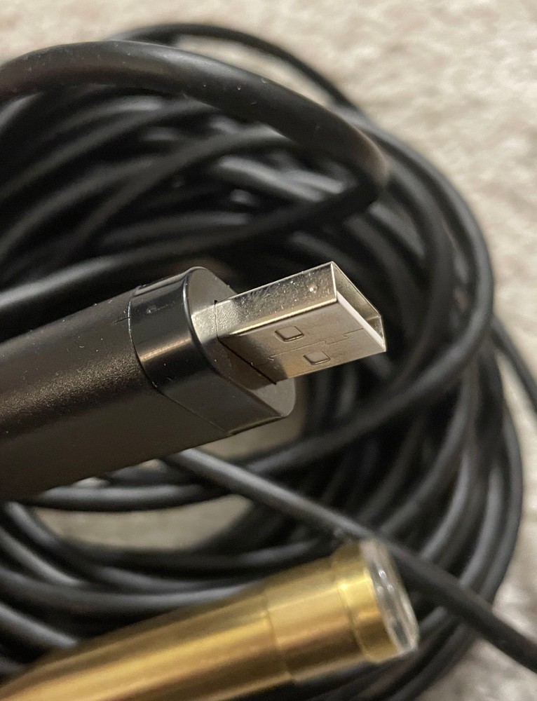 USB Wire Camera - Waterproof, with LED Lights (15M / 45ft)