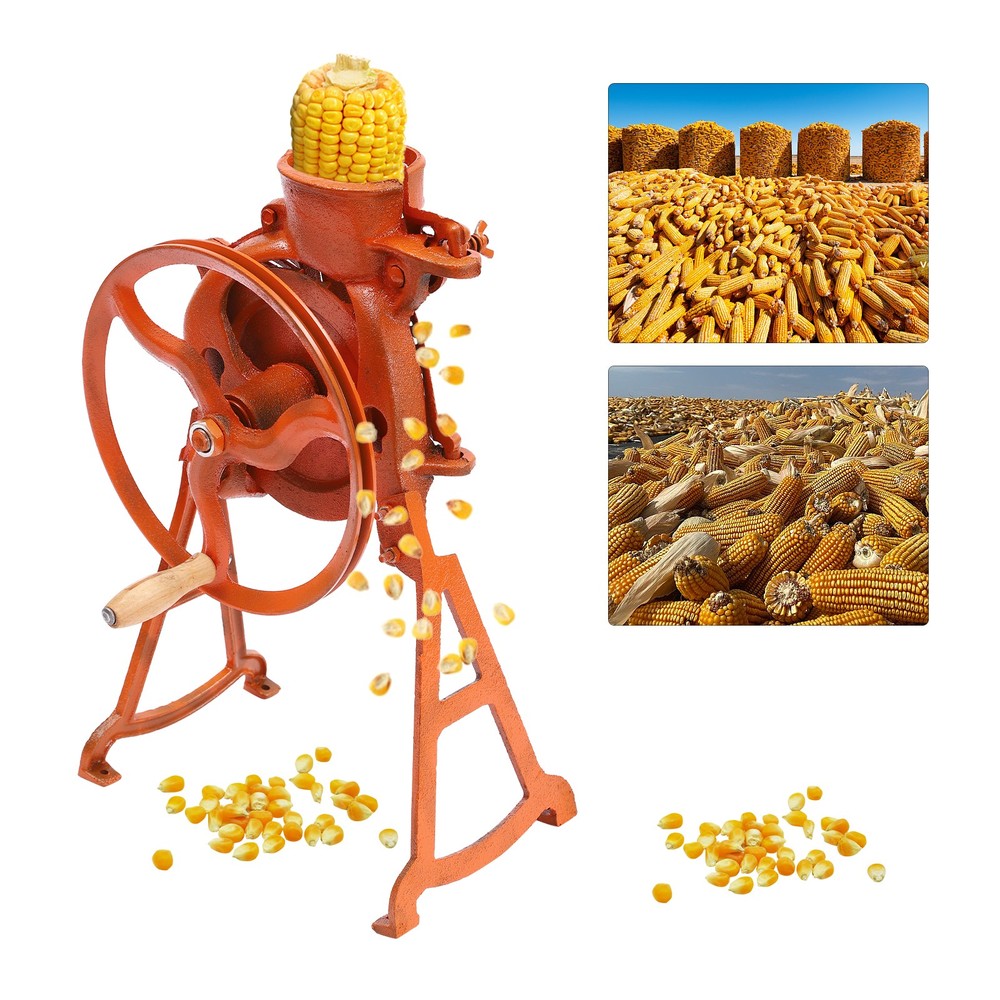 Hand Corn Sheller, Crank Thresher Stripping Machine, Manual Farm Stripper Tool
