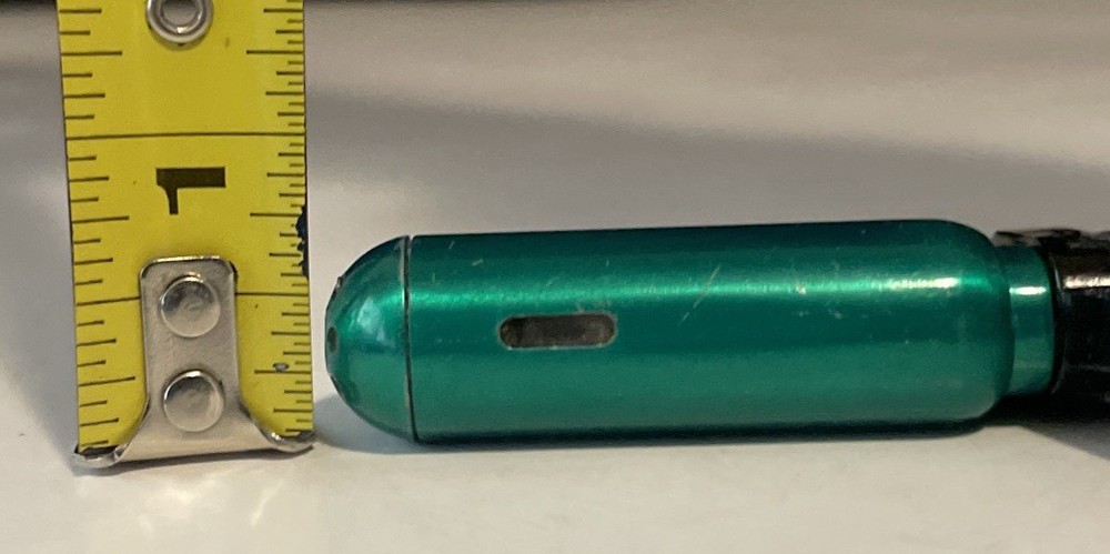 Eclipse Techno Handheld Torch Green Lighter Sparks
