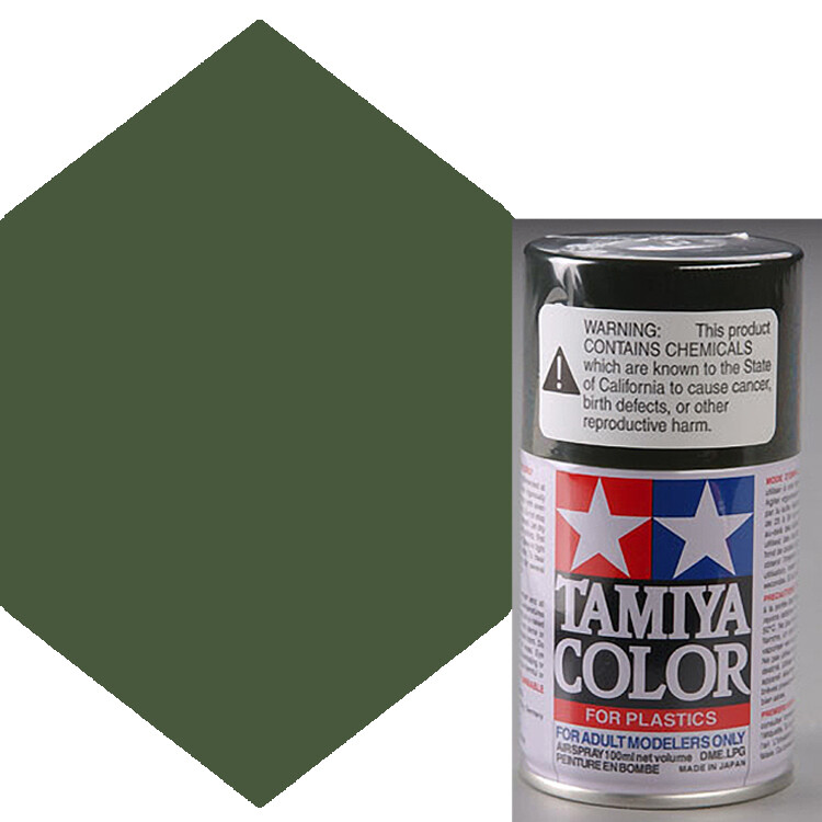 Tamiya TS-5 Olive Drab Lacquer Spray Paint 3 oz