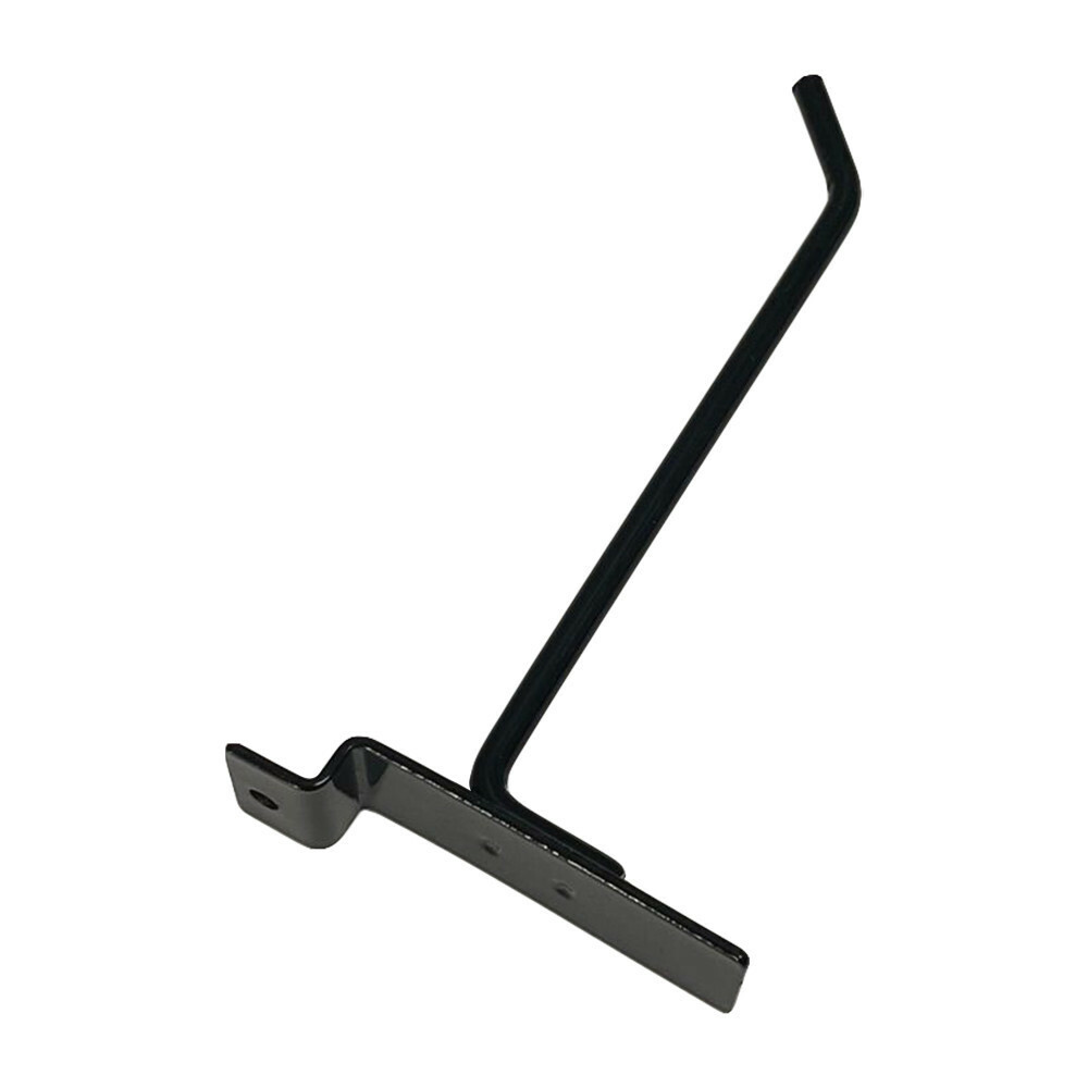 6" Slatwall Hook Panel Display Hooks, 1/4" Thickness Metal, Black - PACK 2