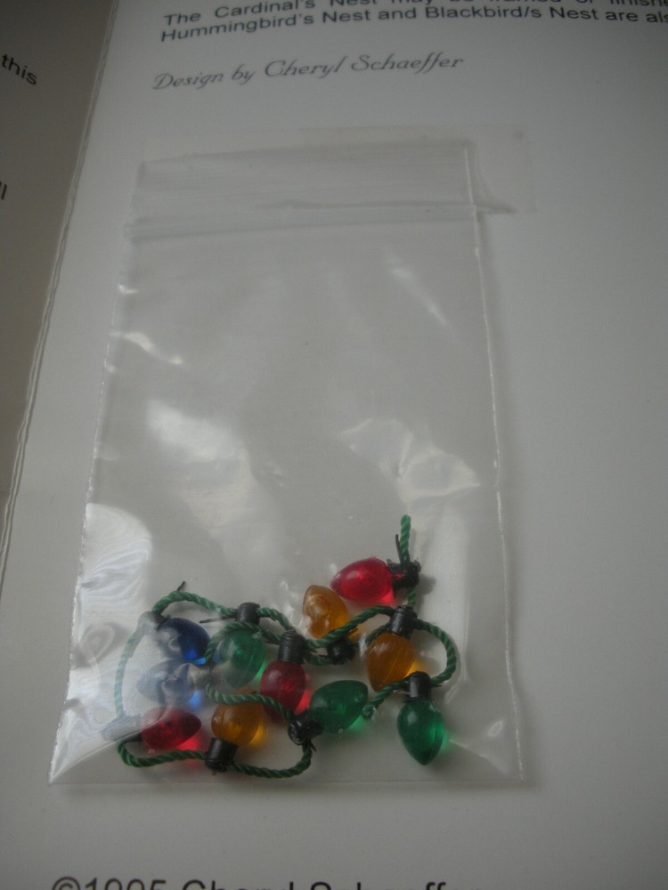 Needlepoint Pattern Cardinal Nest Cheryl Schaeffer Fleur de Paris 1995