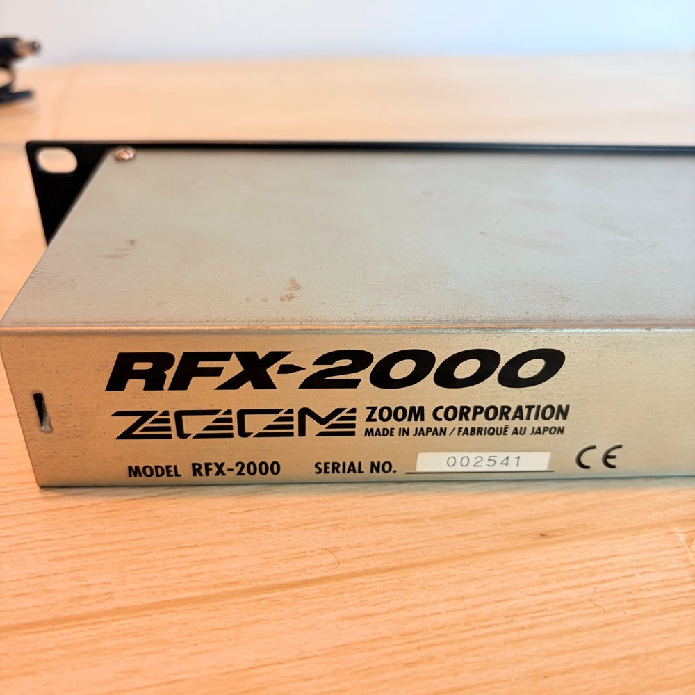 ZOOM RFX-2000 Digital Reverb Multi-Effects Processor Rack Mount Made in Japan