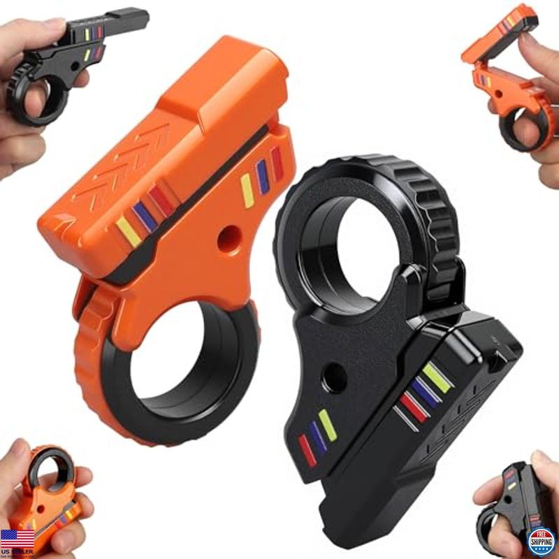 Transformable Fidget Slider Ring - Colorful Sensory Spinner for Stress Relief