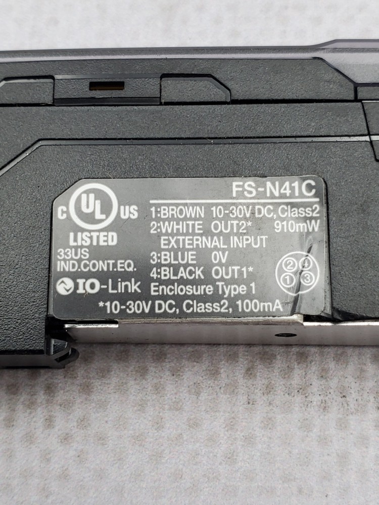 Keyence FS-N41C Digital Fiber Optic Sensor