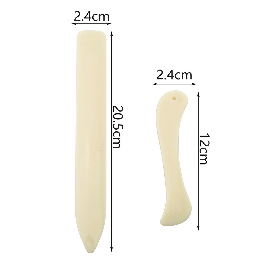 Bone Folder 2pcs Bone Paper Creaser Scoring Board Tool For Making Card Bookbindi