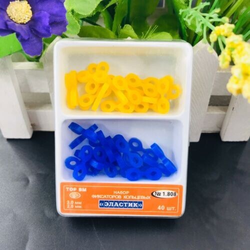40Pc Dental Elastic Rubber Fixing Wedges Matrix Matrices Dam Composite Soft Hard