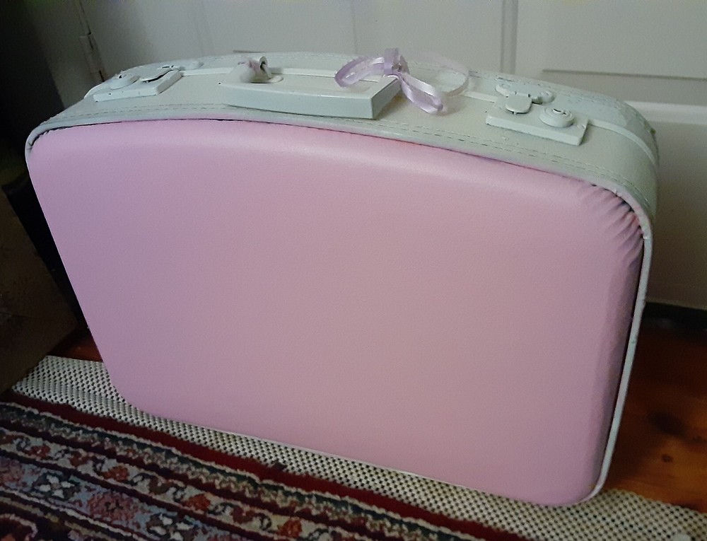Handpainted Floral Suitcase By Denise Scott Beautiful!!!