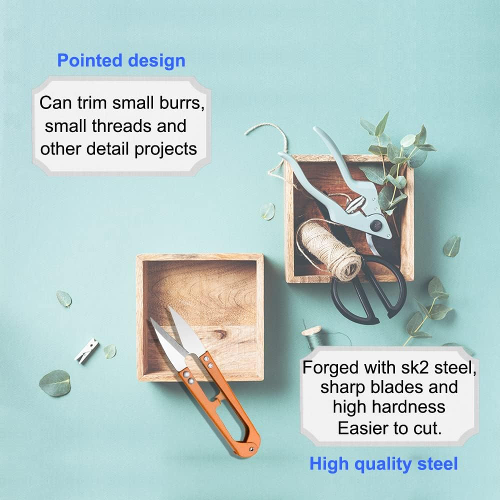 3Pcs Multi-Color Sewing Scissors 4.27” Sharp Yarn Snips Mini Thread Cutters