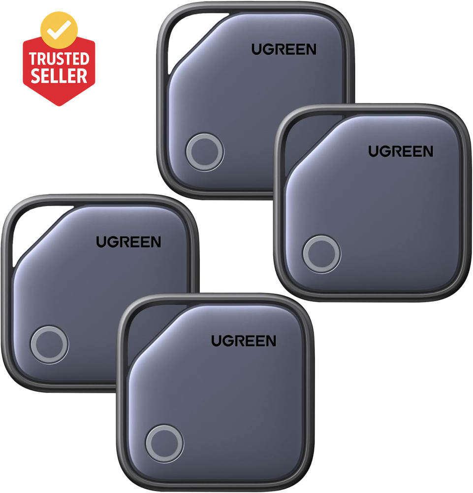 Finetrack Air Tracker Tags (Ios Only) 4 Pack, 2-Year Replaceable Battery Bluetoo