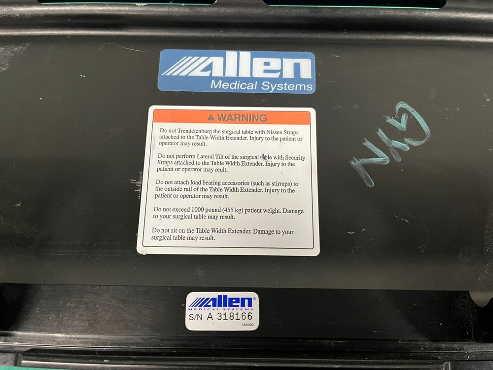 Allen Medical Systems Hill-Rom Positioning System