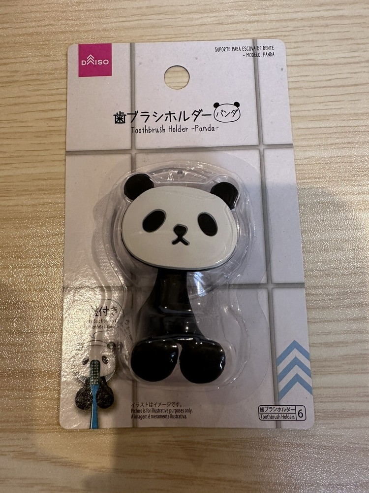 panda tooth brush holder new