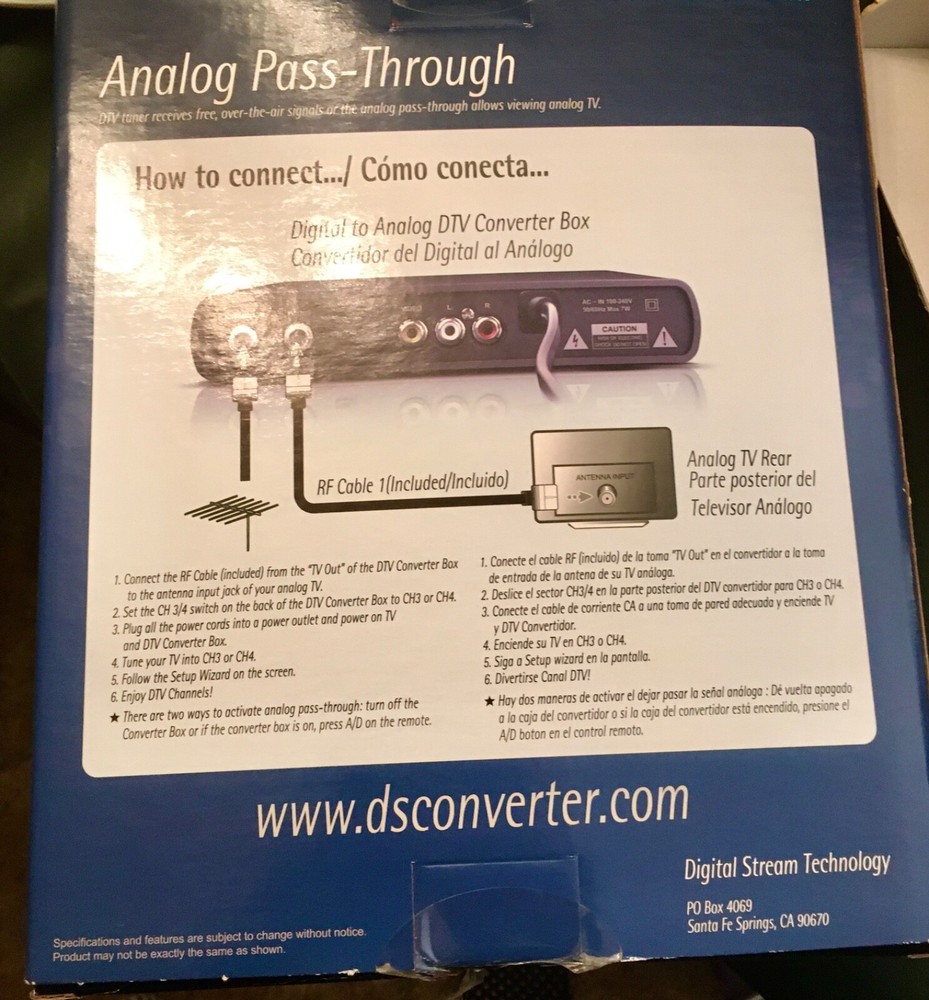 NIB Analog pass through DTV Converter