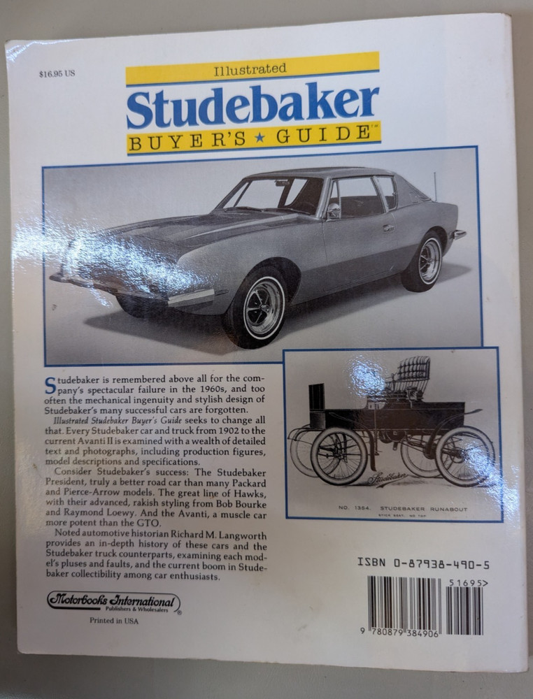 Studebaker "BUYERS GUIDE" Book
