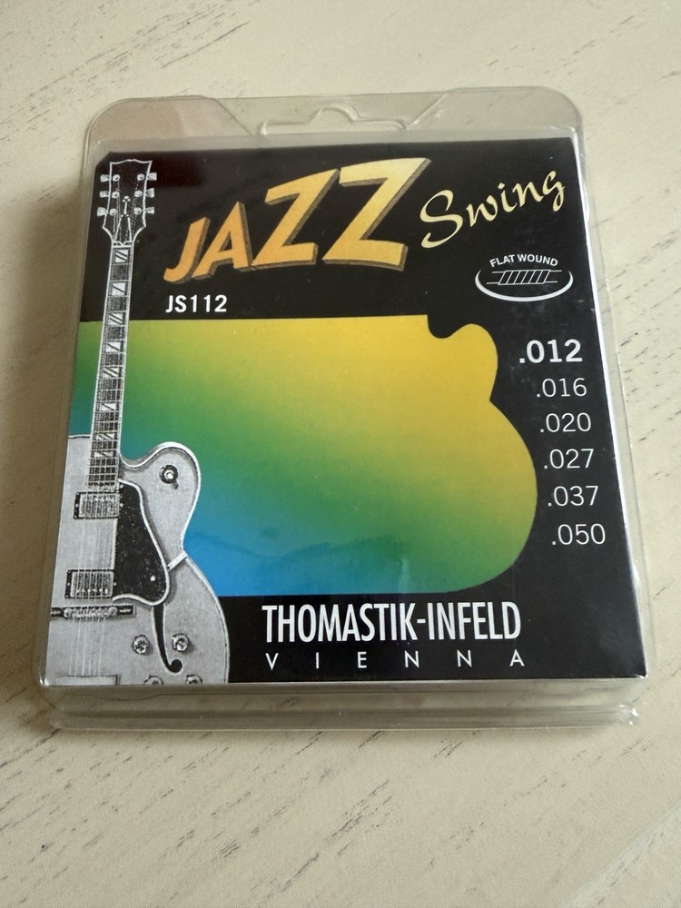 Thomastik Infeld JS112 Medium Light Flatwound Jazz Swing Electric Guitar Strings