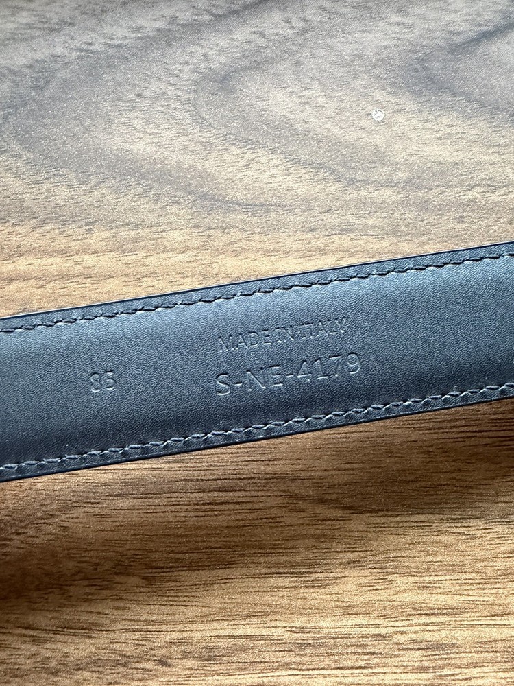 Authentic Celine Black Triomphe Belt