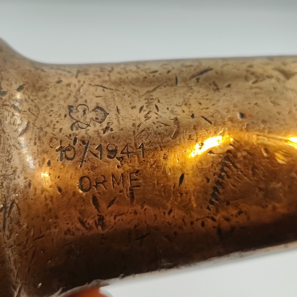 Vintage WW2 1941 Brass Fire Hose Nozzle ORME Fireman’s Accessory Original