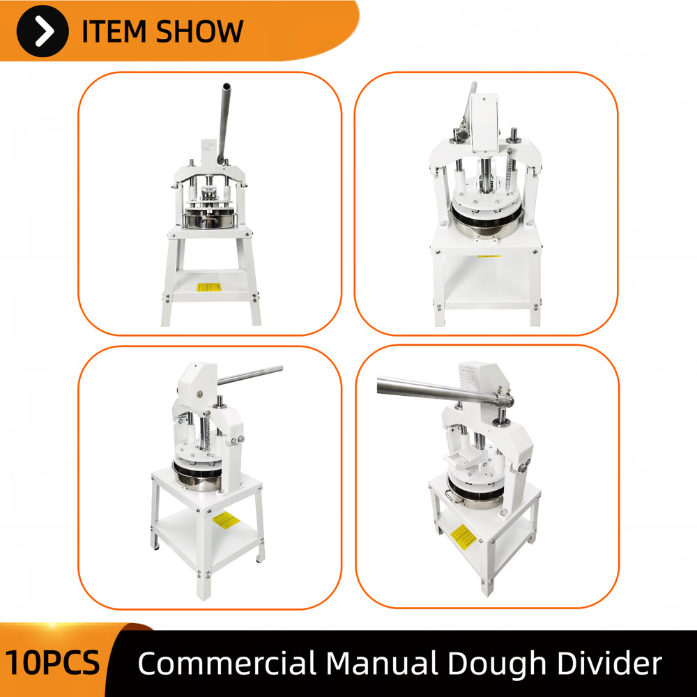 10-Piece Manual Dough Portioner Even Divider for Bakery Dough Processing