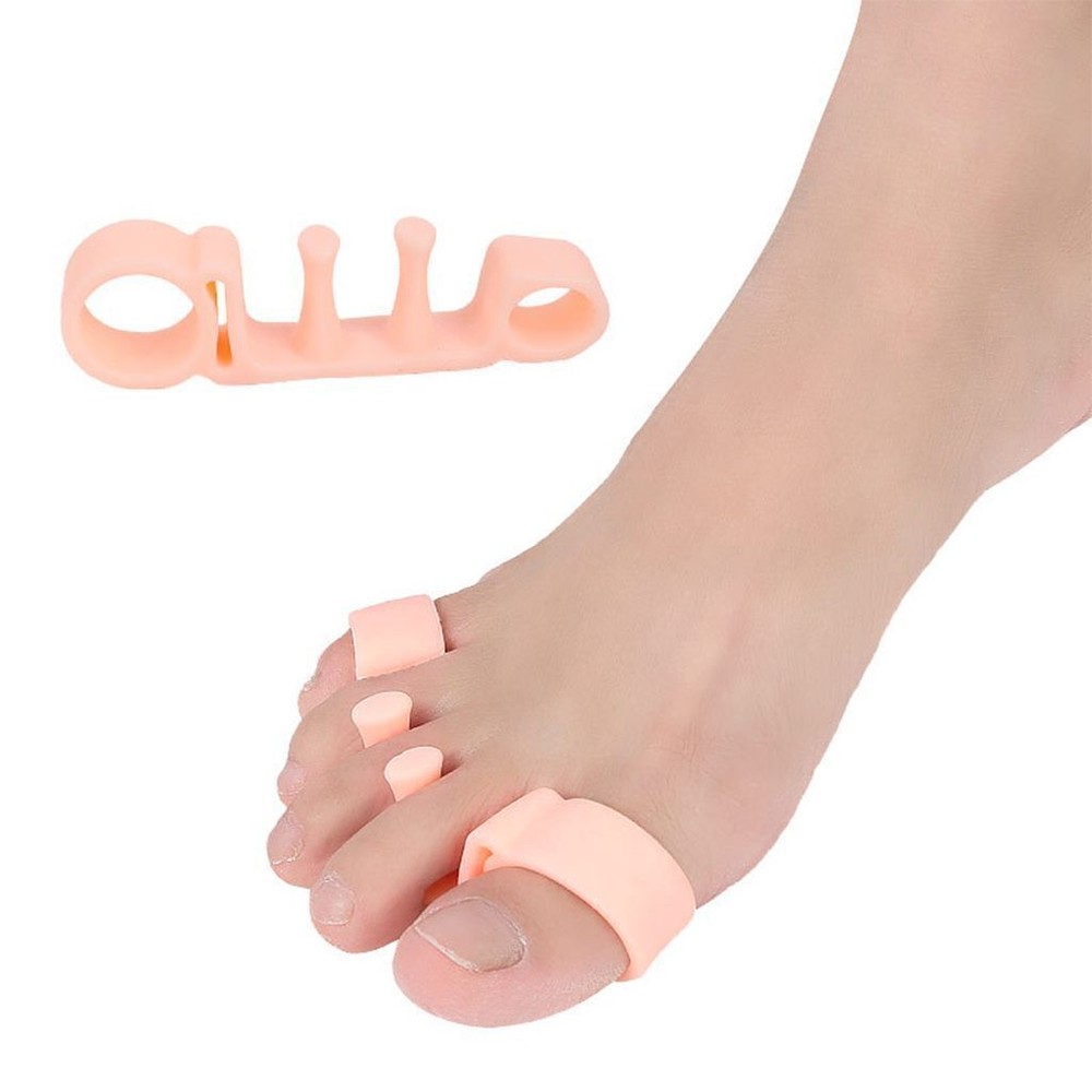 2-4pcs Hallux Valgus Silicone Toe Corrector Separator Spacer Avoid Toe Squeezing