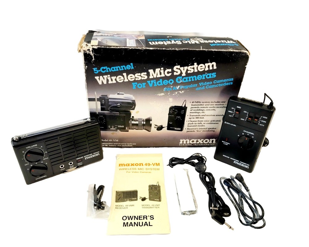 Maxon Wireless Mic System Model 49-VM  5-Channel