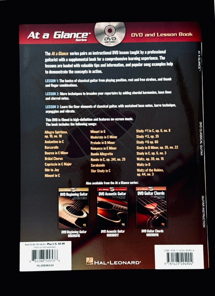 Hal Leonard: At a Glance: Classical Guitar: DVD