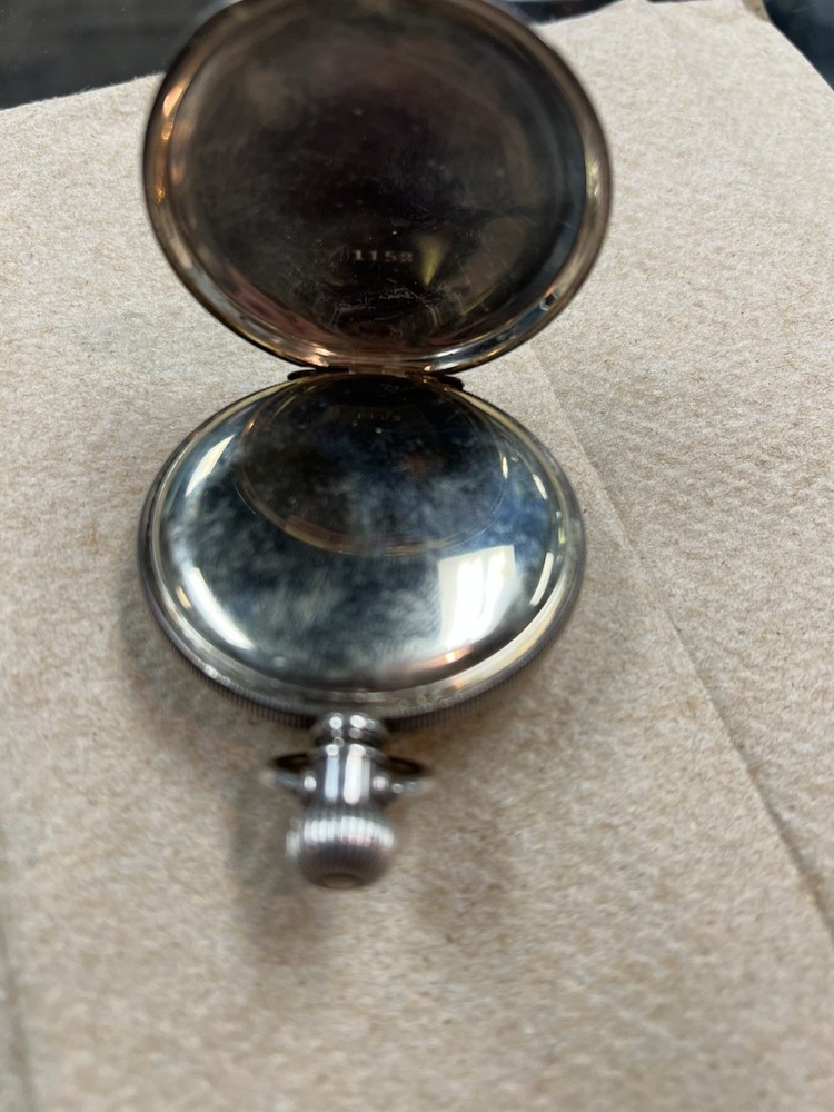 vintage elgin silver pocket watch