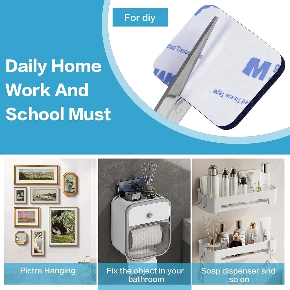 36 Pack Heavy Duty Double-Sided Adhesive Pads - Waterproof Mounting Solution