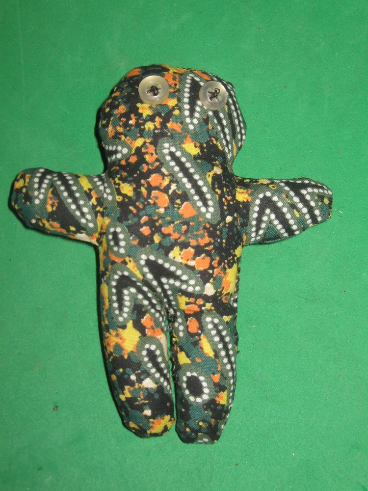 VOODOO DOLL-POPPET-HANDMADE- 4 1/2"