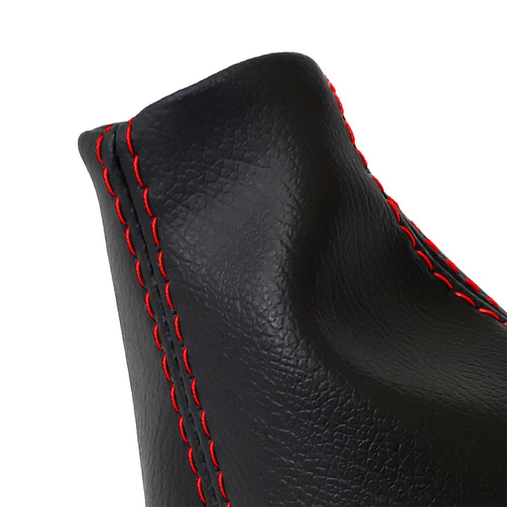 Manual Shift Boot Cover PVC Leather for Dodge Neon 2000-2005 Red Stitch