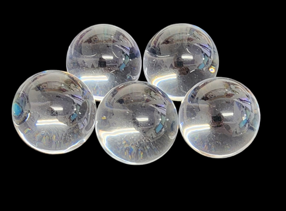 5pcs - 1-1/2" Diameter Clear Acrylic Solid Sphere Transparent Lab Craft Ball