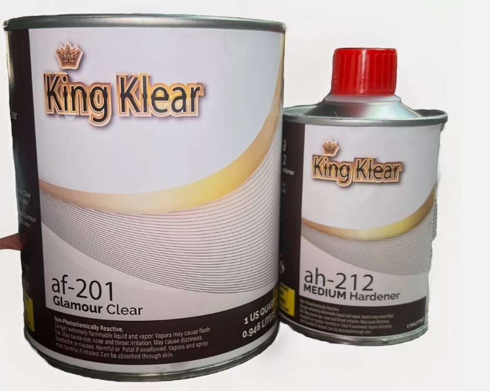 KING HIGH GLOSS & SOLIDS PROFESSIONAL CLEARCOAT QUART WITH FAST ACTIVATOR 4:1