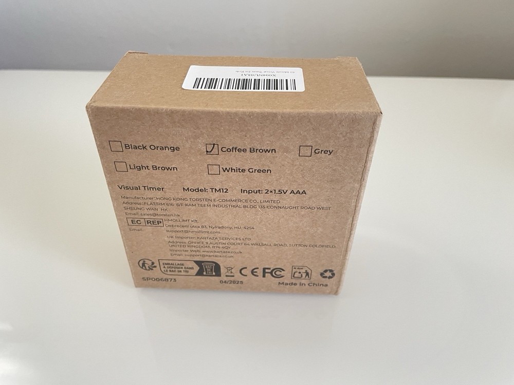 Visual Timer Coffee Brown TV 60 Minute Countdown Classroom For Kids ADHD