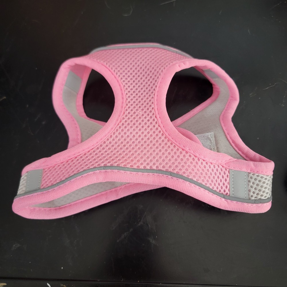 Pink Step-in Vest Harness - unbranded - Medium Size chart included