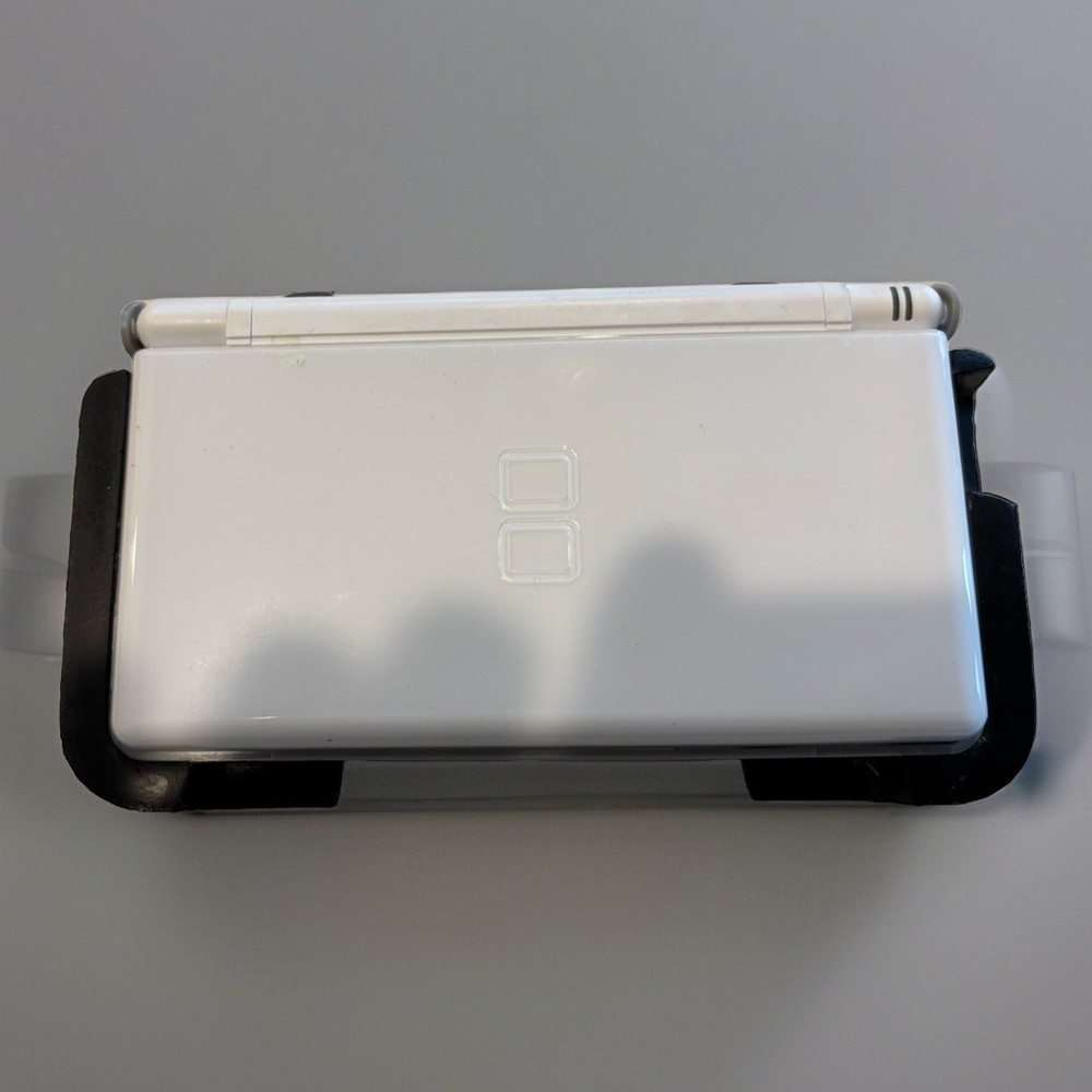 Nintendo DS Lite White Console Cleaned & Tested w/Charger, Stylus & Nerf Case