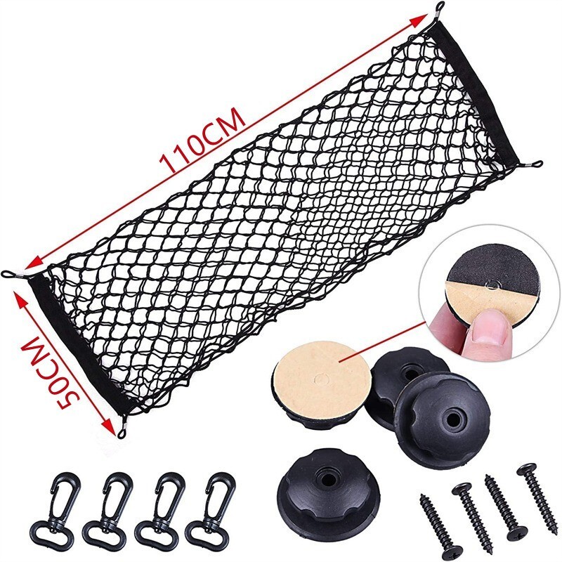 Car Trunk Cargo Net Accessories Universal Storage Envelope Style Elastic Mesh