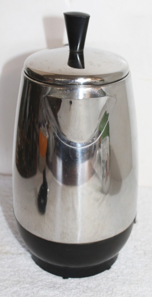 Vintage Farberware 8 Cup CFCP280 Coffee Perculator ~ Compete Working ~ READ