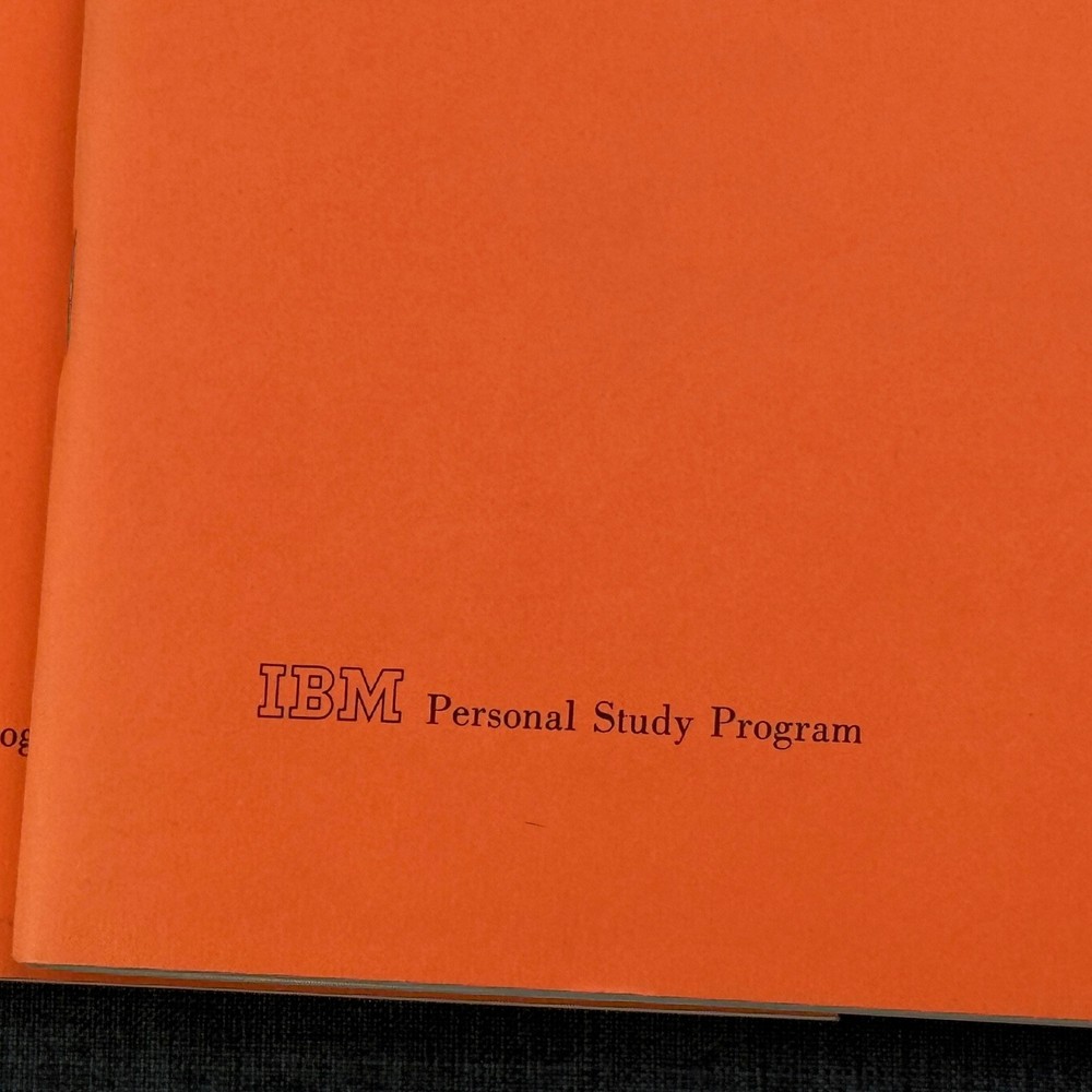 1961 IBM Principles of Programming 12 Book Set Personal Study Program Vintage