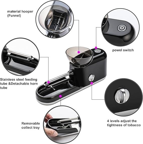 Multifunction Electric Pre Roll Machine with Essential Accessories - Ideal Gift