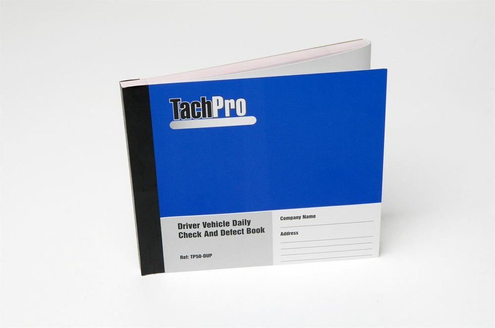 TACHPRO 20 PAGE DUPLICATE VEHICLE DAILY CHECK & DEFECT BOOK
