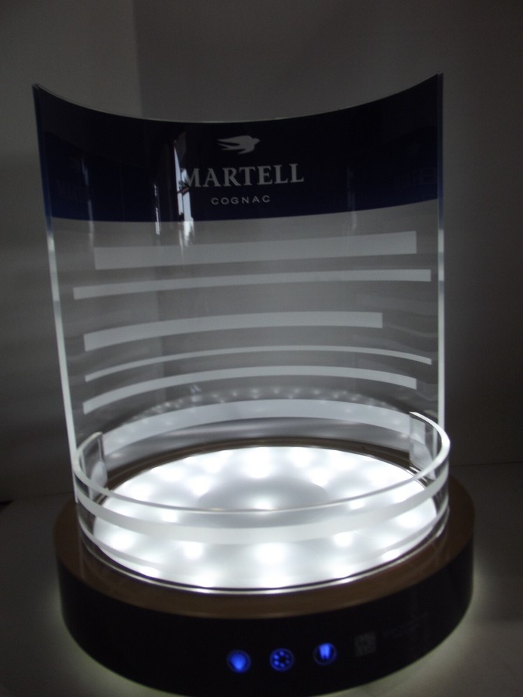 Martell CONGAC LED Illumination Bottle Glorifier Display Flashing Pulse Blue