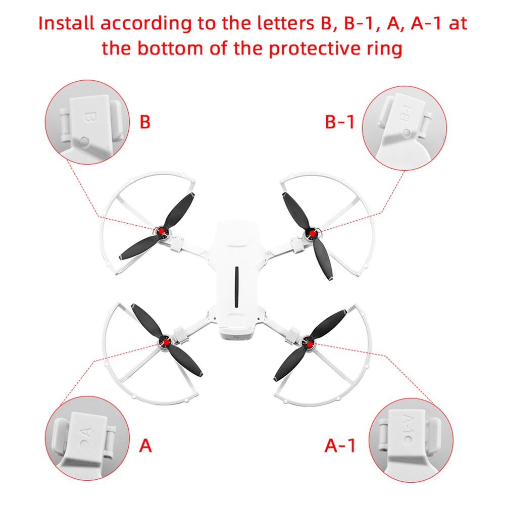Anti-collision White Propeller Guard Protector Ring for FIMI X8 MINI Accessory