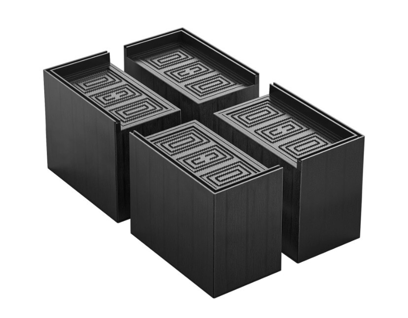 USION Bed Risers 5 Inch 2023, Rectangular Extra Large Furniture Risers for Desk/