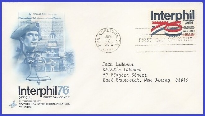 USA5 #1632 ADDR PCS ARTCRAFT FDC   Interphil 76