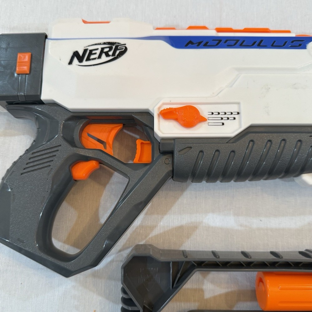 Nerf N-Strike Motorized Modulus Regulator & MK II w/ Attachments Tested/working