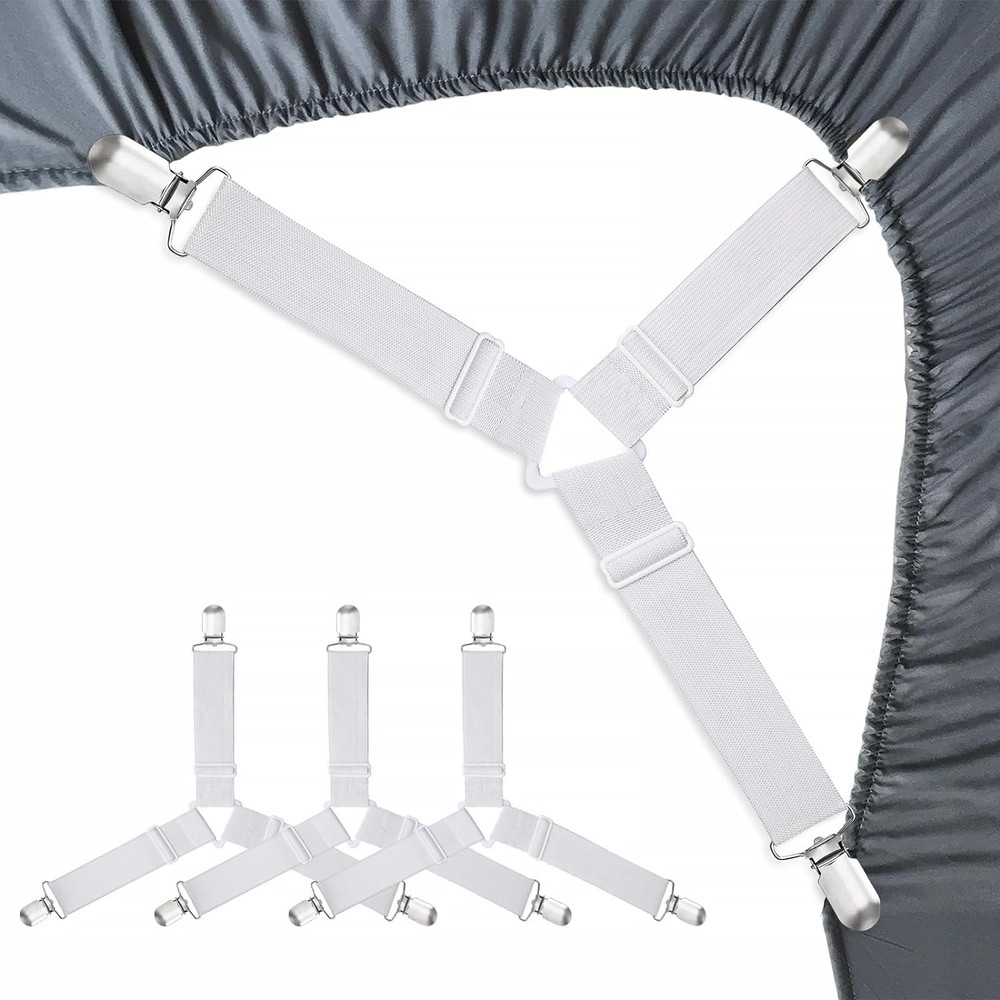 Bed Sheet Holder Straps Fitted Sheet Keepers Bedsheet Holders Fasteners - Elasti