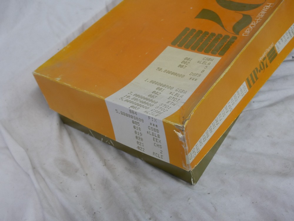 1978 Hewlett Packard HP 97 Programmable Calculator Complete with Manuals + Box!