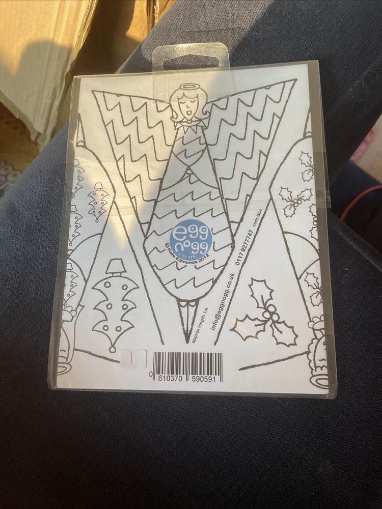 Colour in Christmas angels bunting