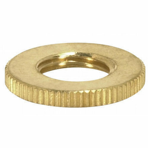 BRASS 3/4" KNURL LOCK NUT  TV-10