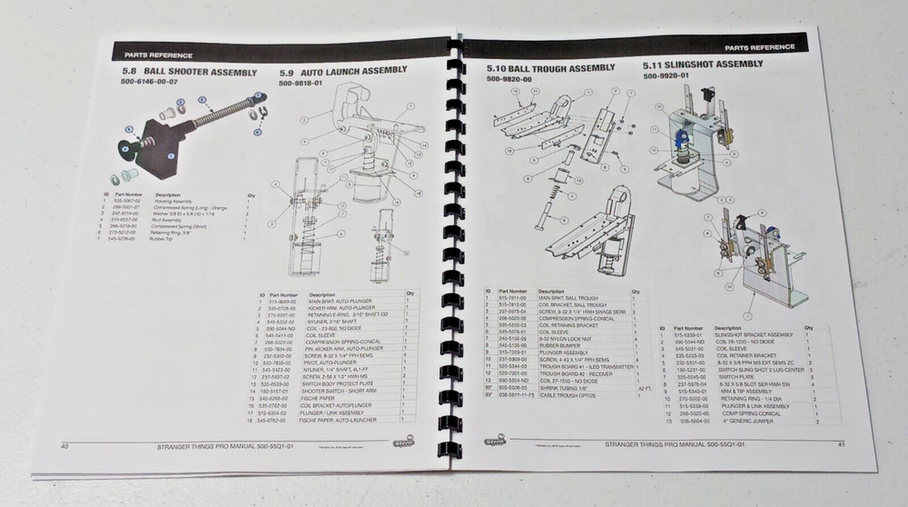 STRANGER THINGS - PRO, STERN, SERVICE AND OPERATION MANUAL