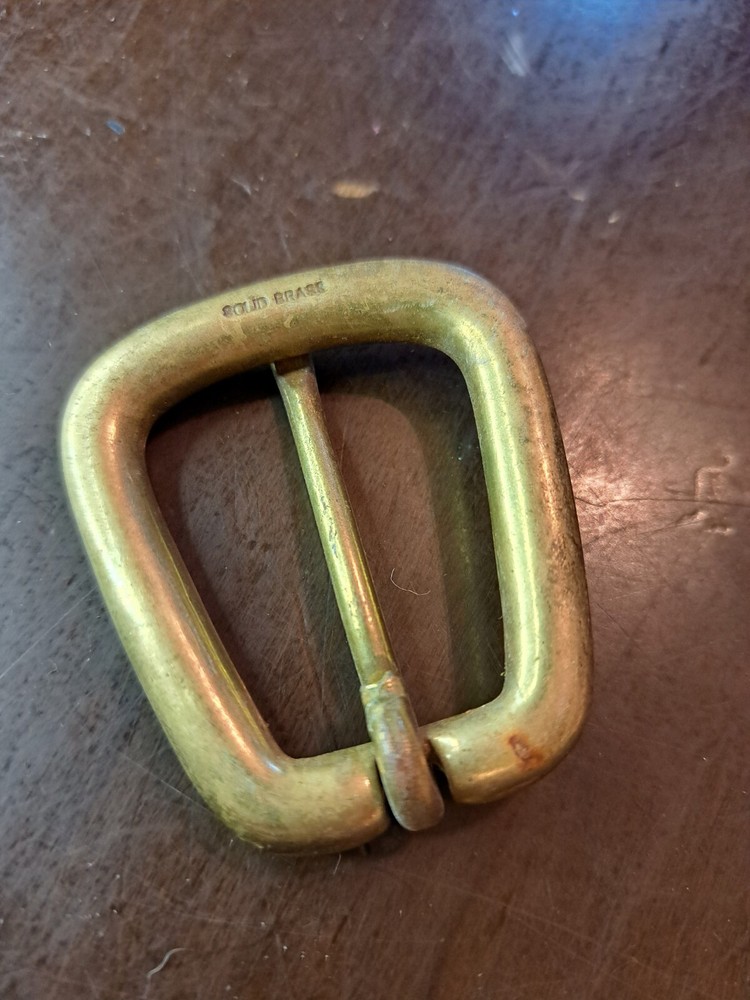 SOLID CHUNKY BRASS BELT BUCKLE [ 3/4" - 1-1/2"] LEATHERCRAFT